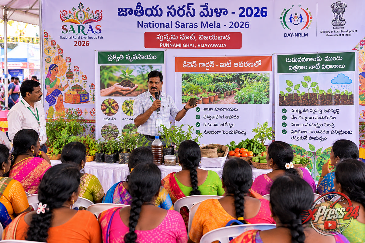 సరస్ మేళాలో ప్రకృతి వ్యవసాయంపై  అవగాహన