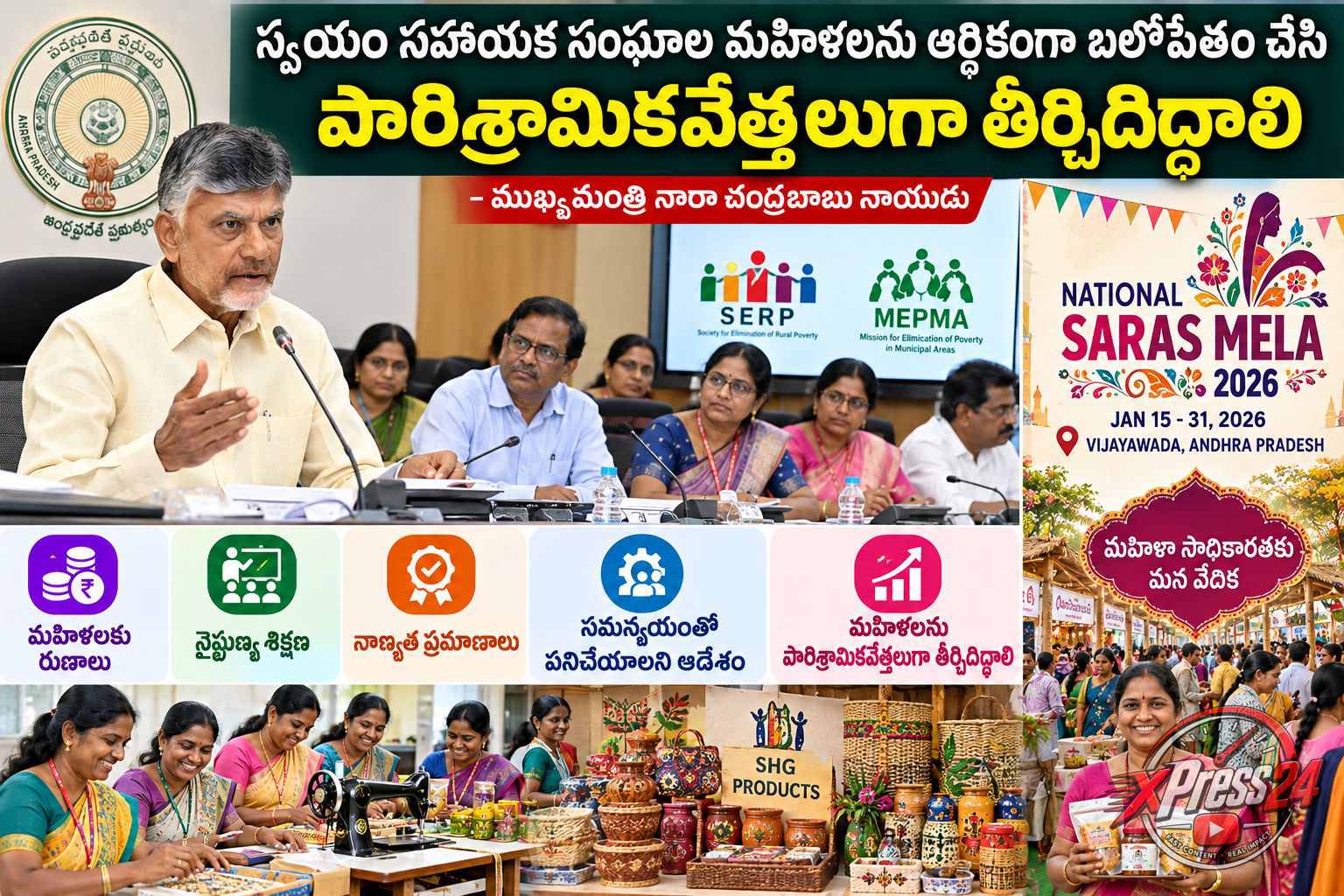 మహిళలను ఆర్థికంగా బలోపేతం