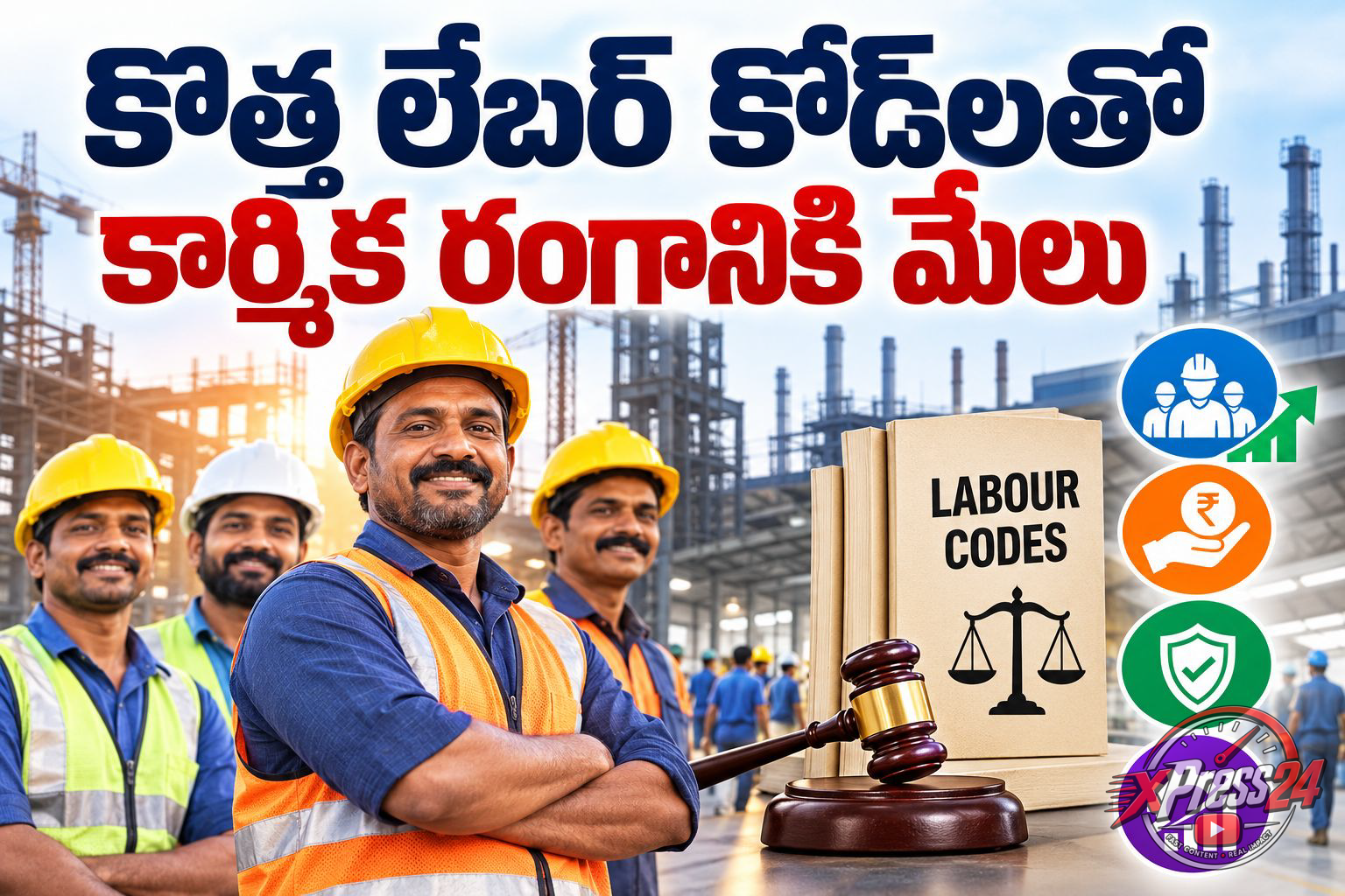 కొత్త లేబర్ కోడ్లతో కార్మిక రంగానికి మేలు