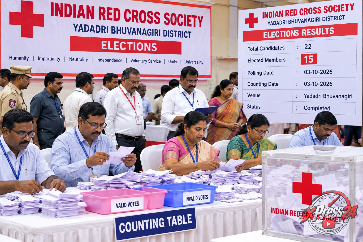 యాదాద్రి భువనగిరిలో తొలిసారి రెడ్క్రాస్ సొసైటీ ఎన్నికలు