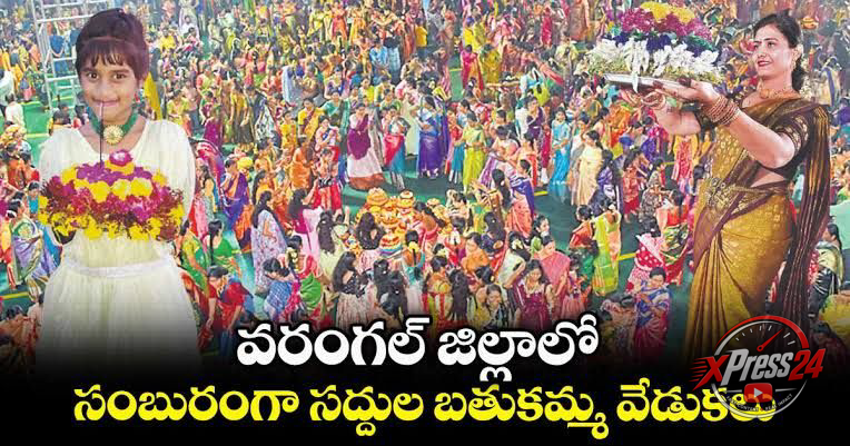 వరంగల్లో బతుకమ్మ వేడుకలు, నిమజ్జన ఏర్పాట్ల పరిశీలన