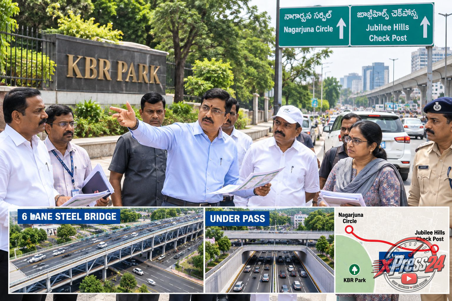 కేబీఆర్ పార్క్ వద్ద వన్వే విధానం, స్టీల్ బ్రిడ్జి పనులపై జీహెచ్ఎంసీ ప్రణాళిక