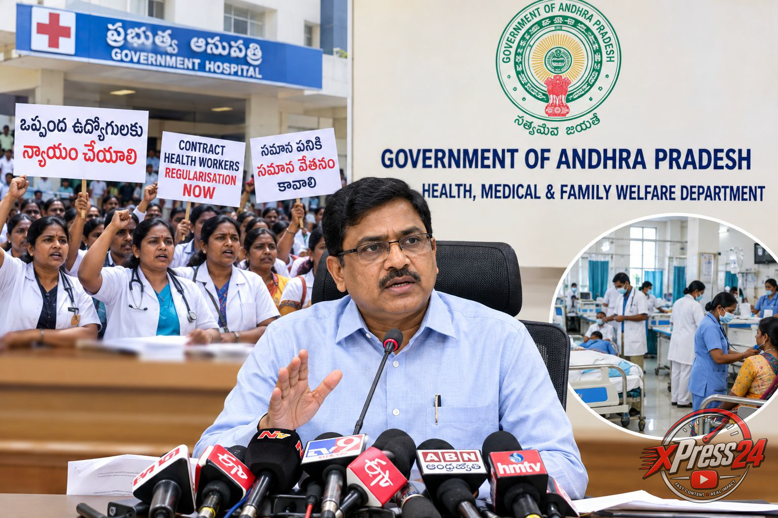 వైద్య సేవలకు అంతరాయం కలగకుండా చర్యలు