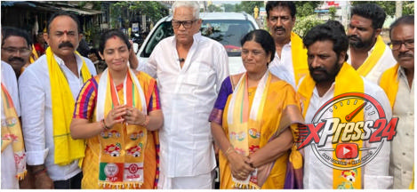 17వ వార్డులో ఎన్నికల ప్రచారంలో కూటమి నాయకులతో కలిసి పాల్గొన్న టీడీపీ రాష్ట్ర అధికార ప్రతినిధి డా. దాసరి శ్యామ్ చంద్ర శేషు.
