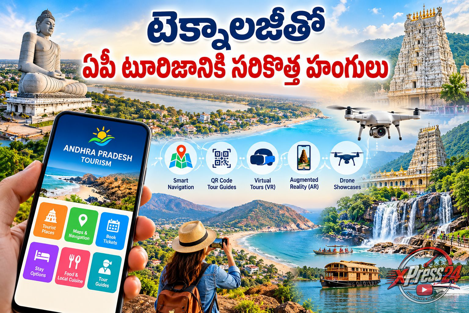 టెక్నాలజీతో ఏపీ టూరిజానికి సరికొత్త హంగులు